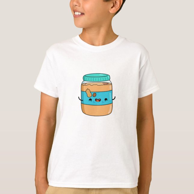 Cute Kawaii Peanut Butter T-Shirt (Front)