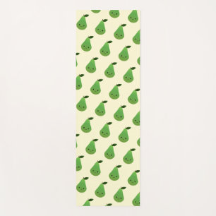 Cute Kawaii Pear Pattern Yoga Mat