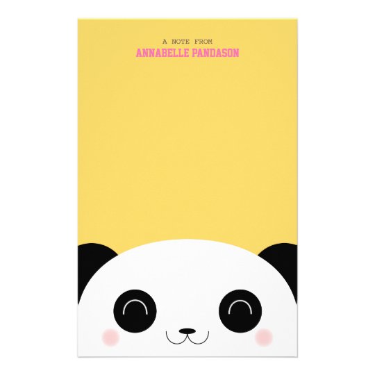 Cute Kawaii Peekaboo Panda Stationery