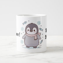 Cute Kawaii Penguin Mug – Stay Cozy, Stay Happy