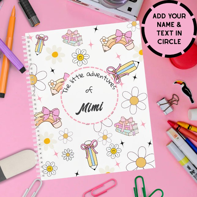  Cute Kawaii Personalized Kids Name Notebook (Creator Uploaded)