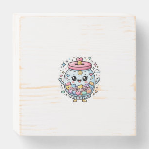 Cute Kawaii Piggy Bank Charity Jar Heart Coin Stic Wooden Box Sign