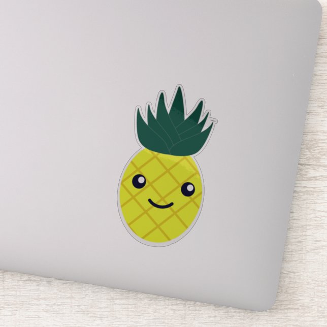 Cute Kawaii Pineapple Sticker (Detail)
