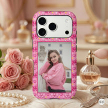 Cute Kawaii Pink Bows Hearts Custom Photo