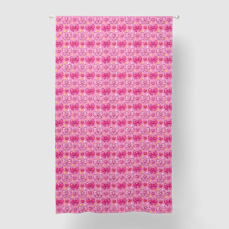 Cute Kawaii Pink Bows Nursery Girl Room Blackout Curtains