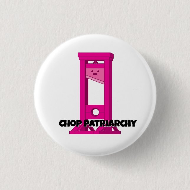 Cute Kawaii Pink Guillotine 1 1/4" Button (Front)