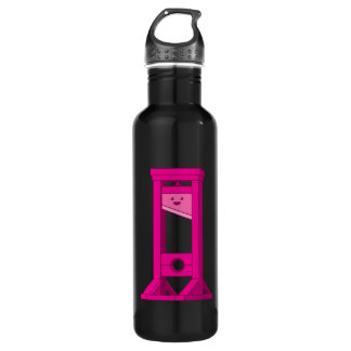 Cute Kawaii Pink Guillotine 24 oz Water Bottle