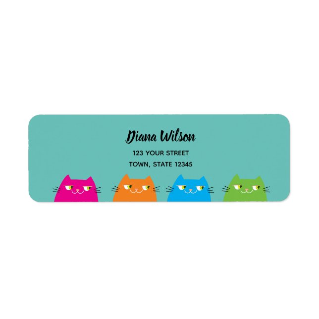 Cute Kawaii Pink Return Address Label (Front)