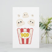 Cute Kawaii Popcorn (Standing Front)