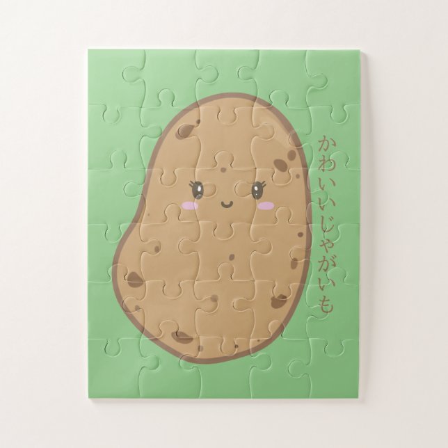 Cute Kawaii Potato Japanese Jigsaw Puzzle (Vertical)