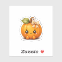 Cute Kawaii Pumpkin Sticker