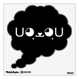 Cute Kawaii Puppy Dog Japanese Kaomoji Emoticon Wall Sticker
