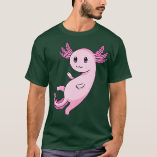 Cute Kawaii Purple Axolotl Pastel Goth UWU Face T-Shirt