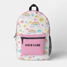 Cute Kawaii Rainbow Backpack | Personalized Bag