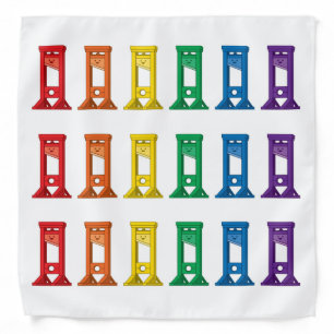 Cute Kawaii Rainbow Guillotine Pride Bandana