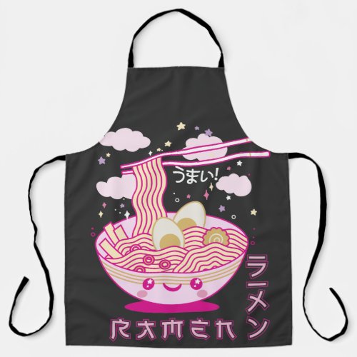 Cute Kawaii Ramen Anime Noodles Ramen Girls Teens Apron