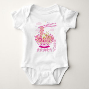 Cute Kawaii Ramen Anime Noodles Ramen Girls, Teens Baby Bodysuit