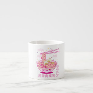 Cute Kawaii Ramen Anime Noodles Ramen Girls, Teens Espresso Cup