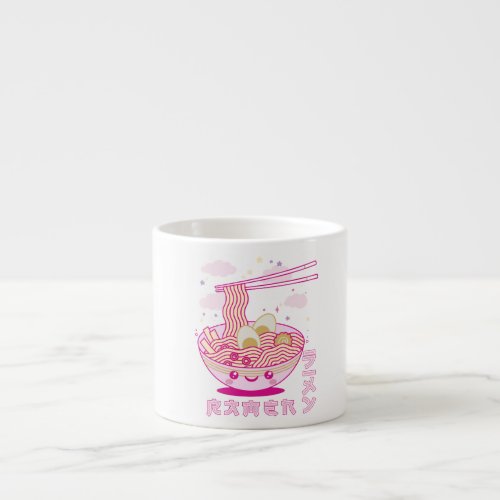 Cute Kawaii Ramen Anime Noodles Ramen Girls Teens Espresso Cup