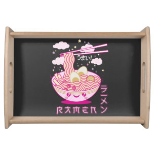 Cute Kawaii Ramen Anime Noodles Ramen Girls, Teens Serving Tray