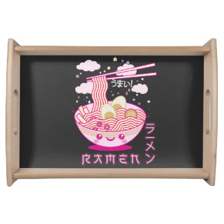 Cute Kawaii Ramen Anime Noodles Ramen Girls, Teens Serving Tray