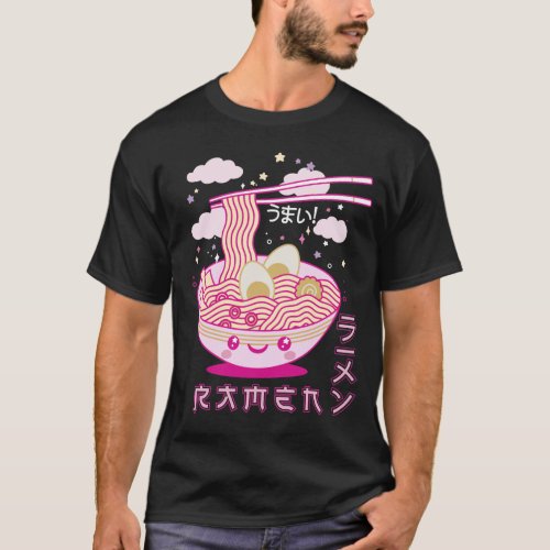 Cute Kawaii Ramen Anime Noodles Ramen Girls Teens T_Shirt