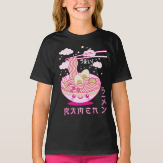 Cute Kawaii Ramen Anime Noodles Ramen Girls, Teens T-Shirt