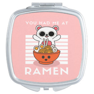 Cute Kawaii Ramen Compact Mirror
