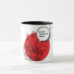 Cute Kawaii Ramen - Funny Japanese Food Mug