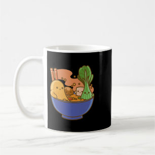 Cute Kawaii Ramen Japan Food Faces Anime Kid Drawi Coffee Mug
