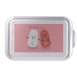 Cute kawaii salt and pepper shakers cartoon cake pan