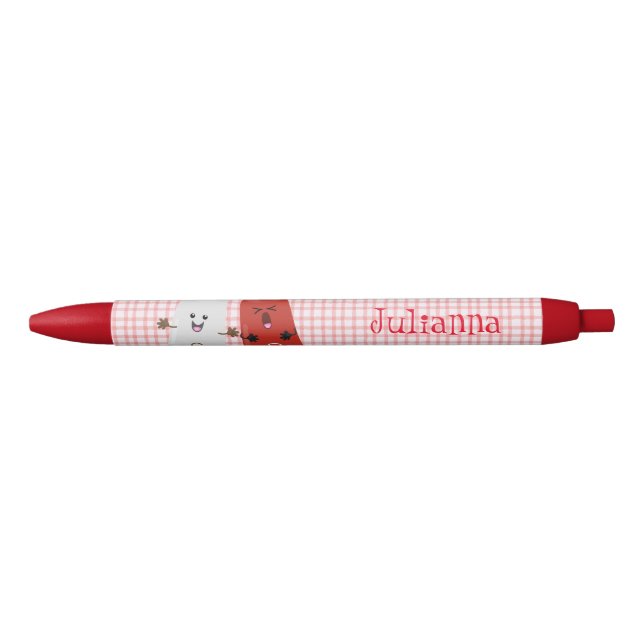Cute kawaii salt and pepper shakers cartoon pen (Front)