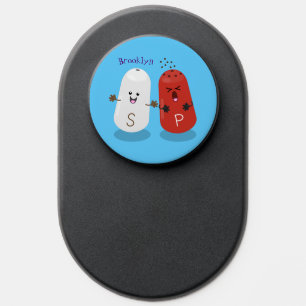 Cute kawaii salt and pepper shakers cartoon PopSocket
