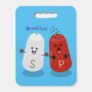 Cute kawaii salt and pepper shakers cartoon seat cushion
