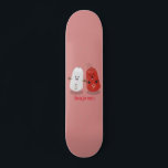 Cute kawaii salt and pepper shakers cartoon  skateboard<br><div class="desc">Best friends like salt and pepper stick together! Featuring our cute salt and pepper shakers in adorable cartoon style!</div>