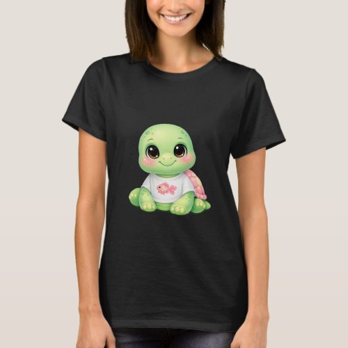 Cute Kawaii Sea Turtle Chibi Baby Women's T-Shirt
