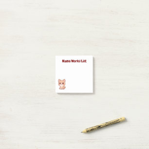 Cute Kawaii Shiba Inu Puppy Personalized Post-it Notes