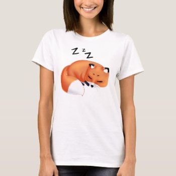 Cute Kawaii Sleeping Cartoon Fox T-shirt by DiaSuuArt at Zazzle
