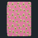 Cute Kawaii Smiling Avocado Pattern iPad Pro Cover<br><div class="desc">Adorable avocado patterned iPad cover features an allover pattern of smiling and winking kawaii style avocados on a vibrant pink background. A cute design that's perfect for avocado lovers or kawaii fans!</div>