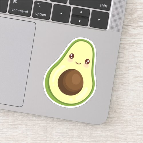 Cute Kawaii Smiling Avocado Sticker