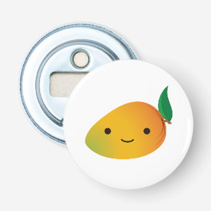 Cute Kawaii Smiling Mango Bottle Opener