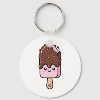Cute Kawaii Smiling Popsicle Keychain