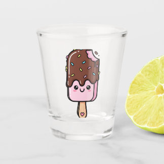 Cute Kawaii Smiling Popsicle Shot Glass
