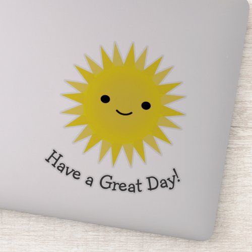 Cute Kawaii Smiling Sun Sticker