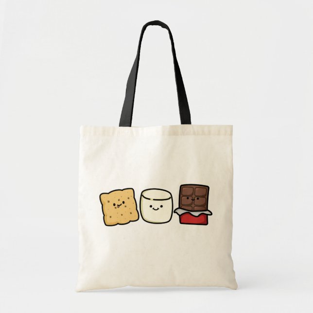 Cute Kawaii Smore Pals Tote Bag (Front)