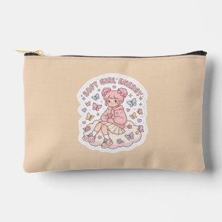 Cute Kawaii Soft Girl Energy Pastel Pink Accessory Pouch
