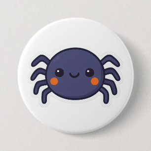 Cute Kawaii Spider Button
