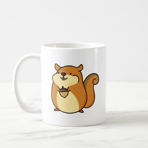 Cute Kawaii Squirrel Coffee Mug