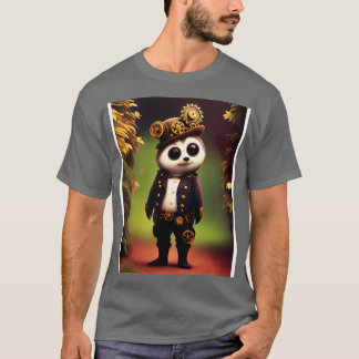 Cute Kawaii Steampunk Raccoon T-Shirt
