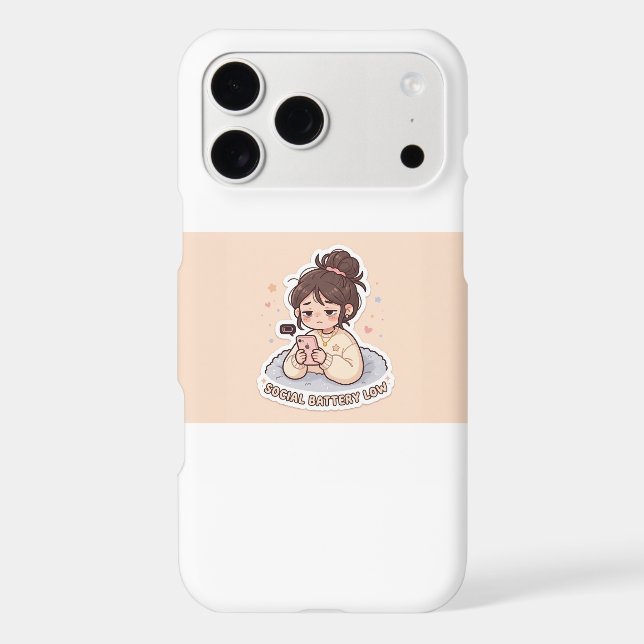“Cute Kawaii Stickers – Fun Laptop, Phone & Planne iPhone Case (Back)